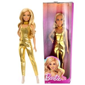 NEW Barbie Fashionistas Doll #222, Blonde Wavy Hair, Golden Ju
